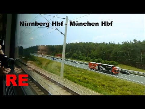 RE (München-Nürnberg Express) Mitfahrt Nürnberg Hbf - München Hbf