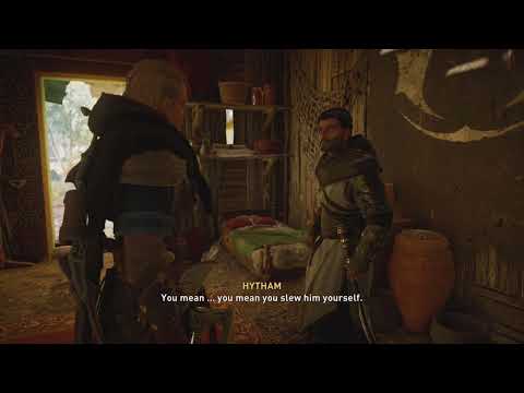 AC Valhalla - Hytham gives sad reaction when he learns about Basim