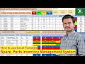 How To Use Excel Template Spare Parts Inventory Management System