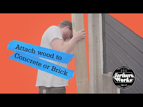 Attach wood to any concrete posts or brick walls without cracking | #Shorts DIY tips