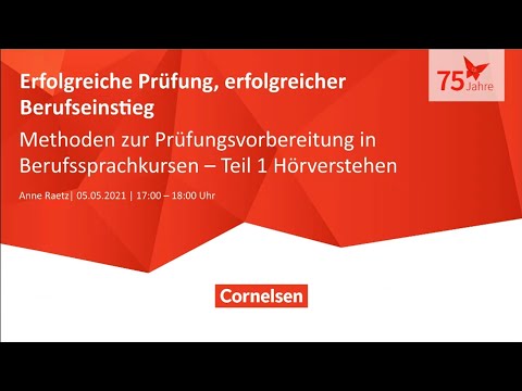 Webinar 11/21 | EWB | Methoden zur Prüfungsvorbereitung in Berufssprachkursen (1/4)