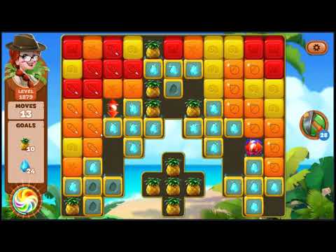 Lost Island Blast Adventure Level 1879 - NO BOOSTERS 🏝️ | SKILLGAMING ✔️