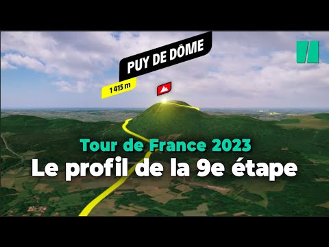 Le profil de la 9e étape du Tour de France 2023 qui s'achève au Puy de Dôme