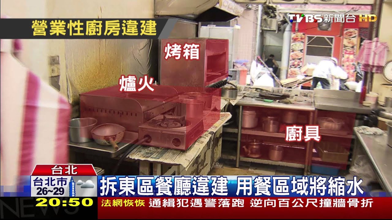 拆東區餐廳違建 用餐區域將縮水