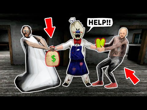 Granny and Grandpa vs Ice Scream vs Money - funny horror animation parody (p.101)