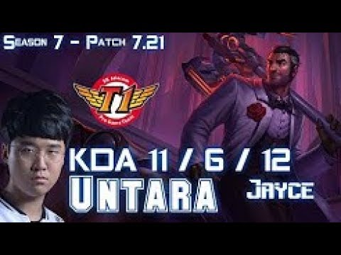 SKT T1 Untara JAYCE vs FIORA Top - Patch 7.21 KOREA Ranked