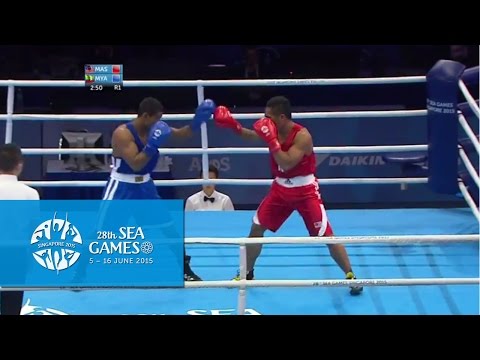Boxing (Day 2) Men's Middle Weight (69kg-75kg) Quarterfinals Bout 41 | 28th SEA Games Singapore 2015