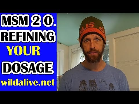 MSM Dosage.  Natural Joint Pain Treatment.