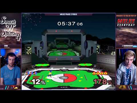 Smash'N'Splash 4 PHASE 2 POOLS - Gino (Falco) vs JJ | Dansdaman (Sheik)