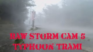 Raw Storm Cam 5: Ferocious Wind In Eyewall Of Typhoon Trami In Okinawa