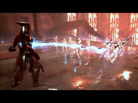 20 Stormtroopers vs Tomb Guardian - Star Wars Jedi: Fallen Order Battle Grid NPC Battle