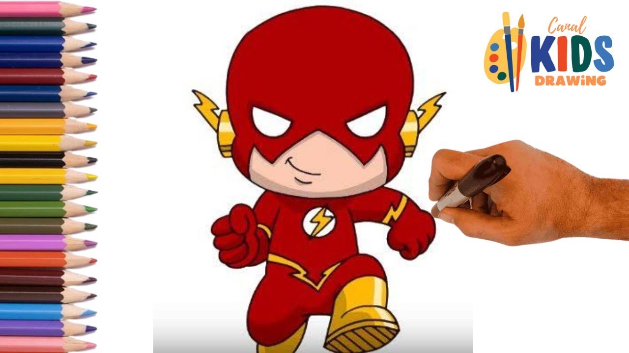 Como-Desenhar-e-Colorir-The-Flash I How-to-Draw-and-Color-The-Flash