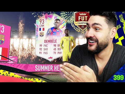 I GOT 93 SUMMER HEAT DEMBELE TO START MY FIFA20 FUTCHAMPIONS JOURNEY! IS HE REALLY WORTH THE COINS?