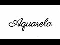 Como Escrever Aquarela Em Inglês