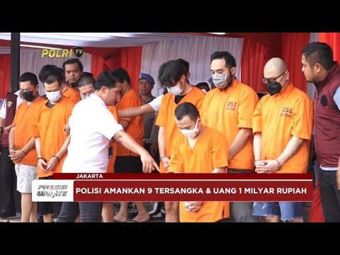 PRESISI UPDATE : BARESKRIM POLRI AMANKAN 9 TERSANGKA KASUS PENCUCIAN UANG 18/09/2024