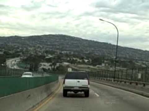 Vincent Thomas Bridge Driving From Long Beach To San Pedro