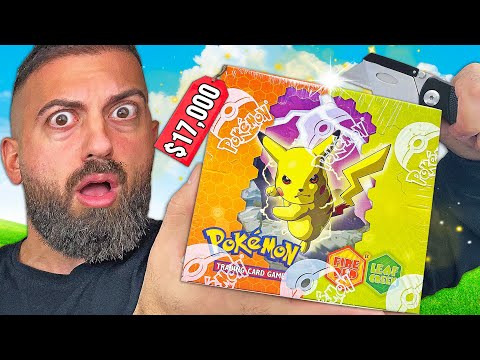 Unboxing a Vintage $17,000 Fire & Leaf Pokemon Box!