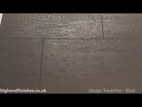 Design Travertine - Black