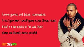 Chris Brown - Bombs Away LYRIC VIDEO]