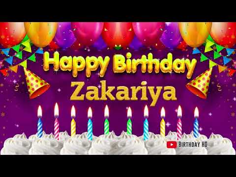 Zakariya Happy birthday To You - Happy Birthday song name Zakariya 🎁