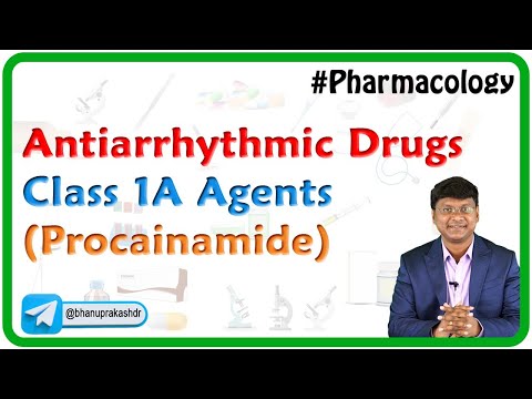 Antiarrhythmic Drugs - Class 1A agents (Procainamide)