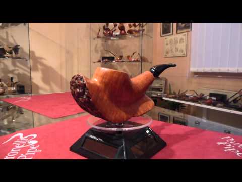 Pipa in radica half bent stand up - www.paronellipipe.it