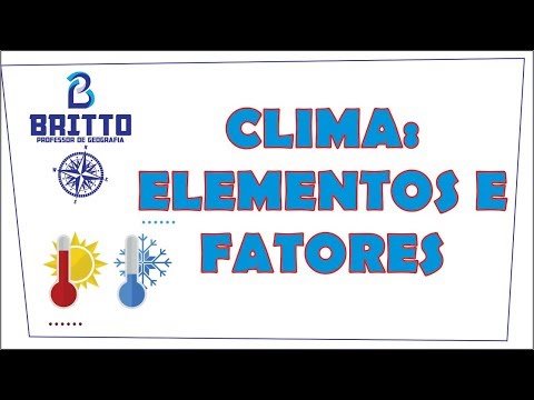 CLIMA: ELEMENTOS E FATORES