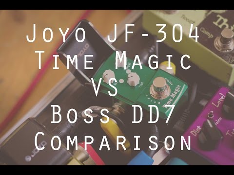 Joyo Time Magic JF-304 VS Boss DD7 Analog delay tone comparison