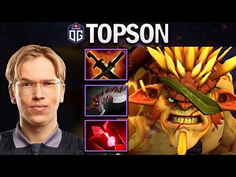 OG.TOPSON SMURF BRISTLEBACK WITH 20 KILLS - DOTA 2 7.28 GAMEPLAY