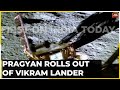 Chandrayaan 3 Landing Updates ISRO Shares First Video Of Rover Ramping Down On Moon S Surface