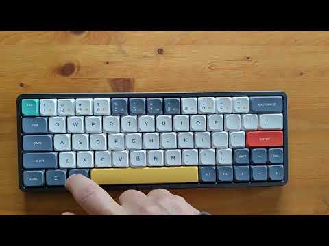 NuPhy Air60 keyboard sound test