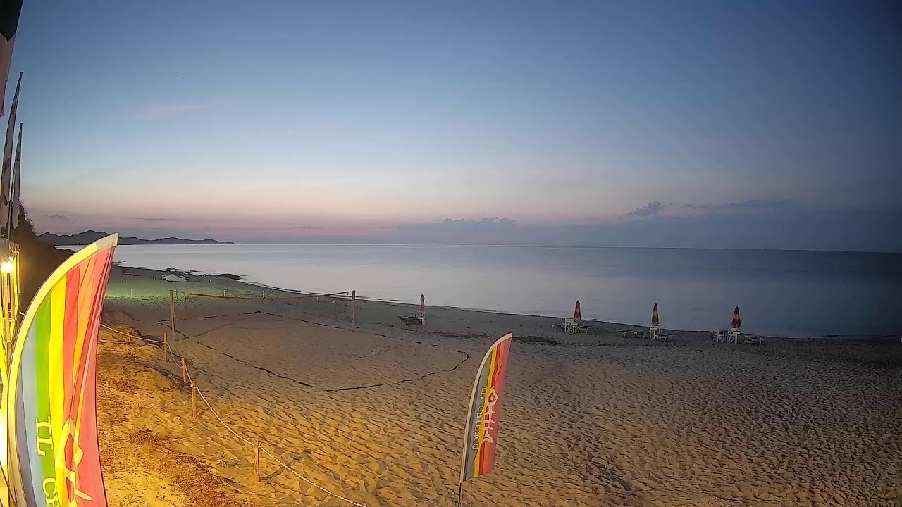 Live webcam view of Piscina Rei Beach on Costa Rei