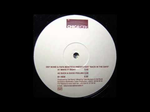 Def Bond & Fafa Monteco - Hide