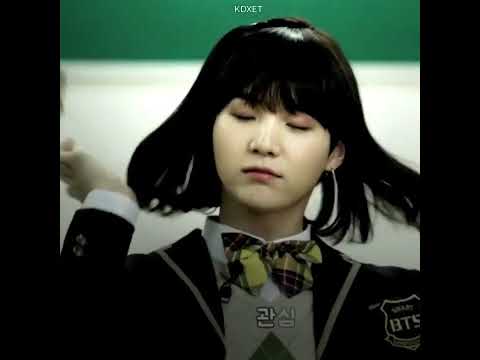 Jhope was mesmerized 🌚😂 same hobi same😩Yoonji is sooo pretty😭 || Yoongi as Yoonji