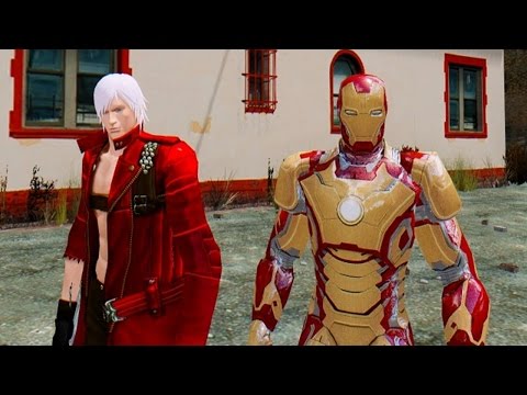 DEVIL MAY CRY DANTE VS IRON MAN MARK 42