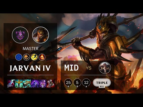 Jarvan IV Mid vs Sett - EUW Master Patch 11.12