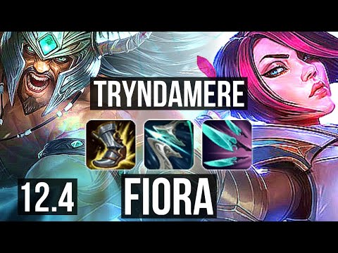 TRYNDAMERE vs FIORA (TOP) (DEFEAT) | Rank 2 Trynda, 7 solo kills, Dominating | BR Challenger | 12.4