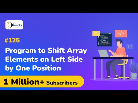 Program To Shift Array Elements On Left Side By One Position Array C Programming