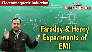 Faraday & Henry Experiments of Electromagnetic induction | 12th Physics handwritten notes