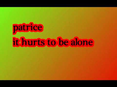 Video thumbnail for It Hurts To Be Alone