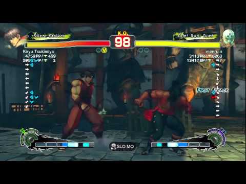 SSF4 2012 Ranked Match Kiryu Tsukimiya Guy VS menruin El Fuerte