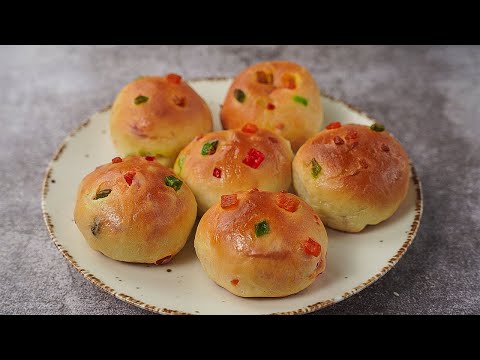 Tutti Frutti Bread Recipe | Easy Sweet Bun Recipe | Yummy