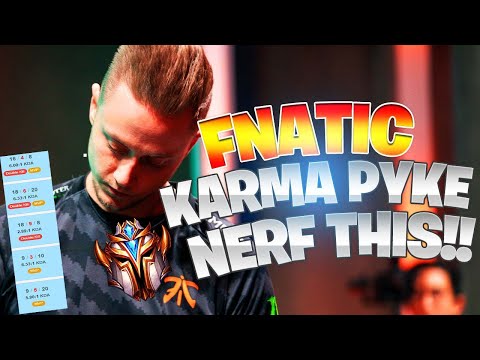 NEW FNC OP BOT STRAT PYKE KARMA BOTLANE (ABUSE QUICK!!) - League of Legends