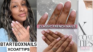 Classic French Nails at Home 💅🏽 | Beginner-Friendly BTArtBox XCOATTIPS French Nail Tutorial