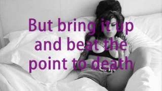 Amy Winehouse - Beat The Point To Death (lyrics)