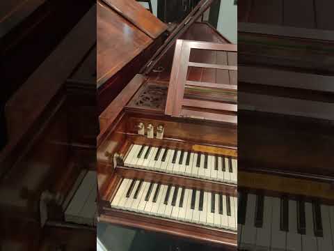Double-Manual Harpsichord, Burkat Shudi, London, 1766 - St Cecilia's Hall, Edinburgh #shorts