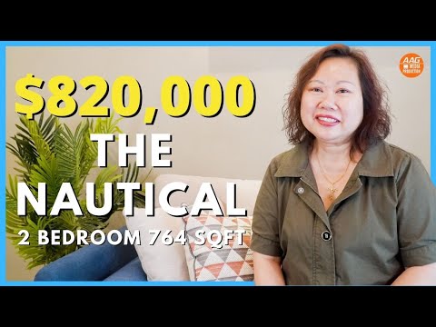 Singapore Condo Property Home Tour | The Nautical | 2 Bedder 764 sqft ($820,000)