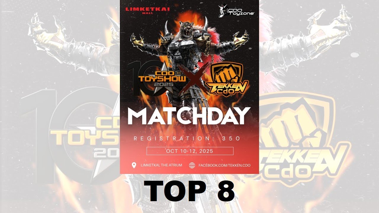 Tekken CDO Toyshow 2025 -- Top 8
