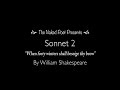 SONNET 2 by William Shakespeare - When forty ...