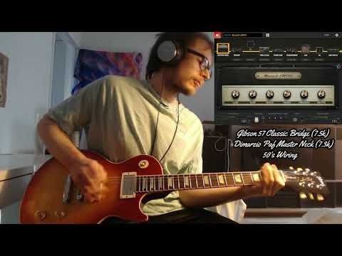 Dimarzio 59 PAF (8.5k) vs Gibson 57 Classic (7.5k)  (Led Zep Tone)